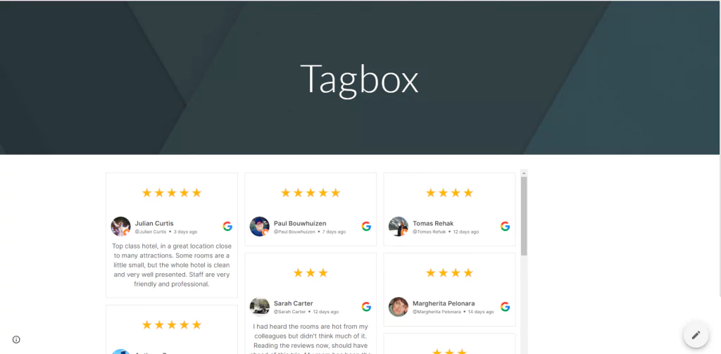 Încorporarea recenziilor Google pe site-urile Google