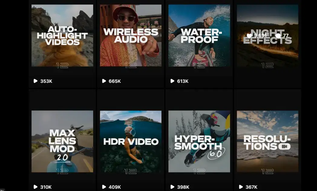 gopro-인스타그램-비디오-갤러리