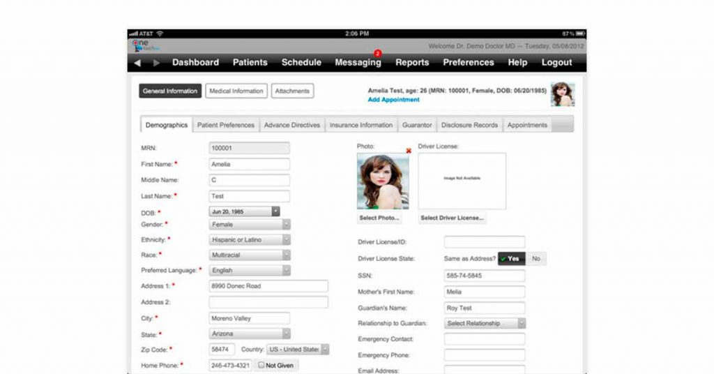 一键式电子病历