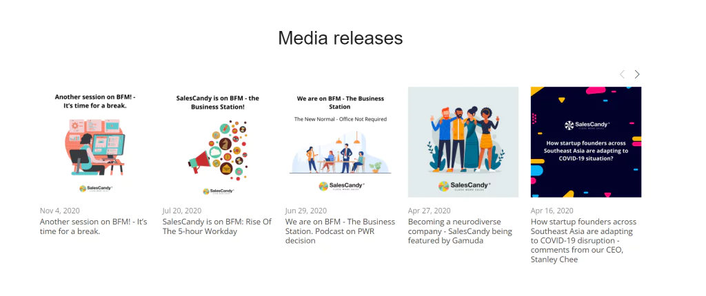 媒體發布的社會證明範例