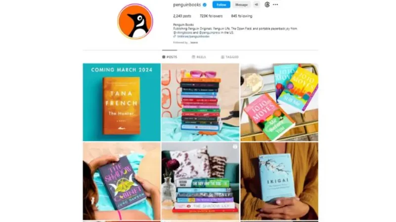 บัญชี Penguinbooks-instagram