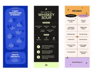 ejemplos de imágenes de infografía snappa