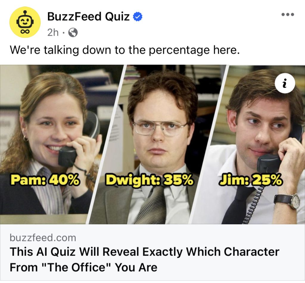 ejemplo de cuestionario de buzzfeed