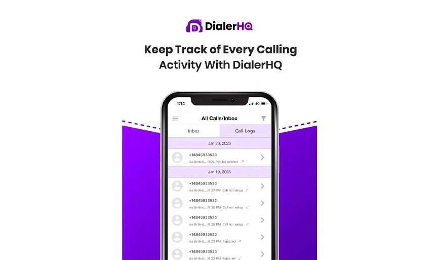 DialerHQ-Mobilansicht