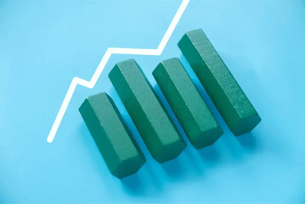 wykres biznesowy w górę