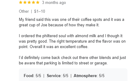 gefälschte Google-Rezension