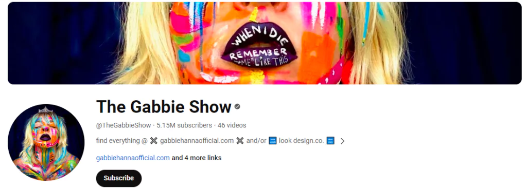 Gabbie Show ผู้มีอิทธิพลใน YouTube