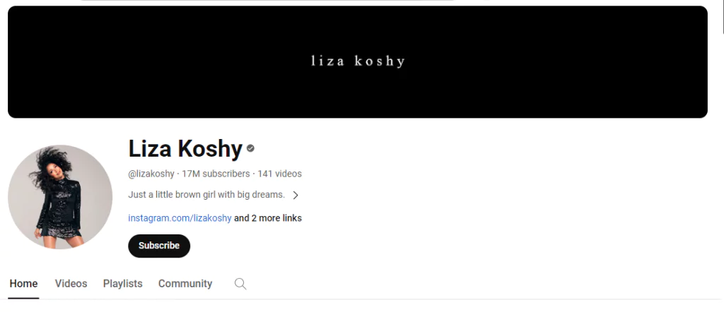 Liza Koshy 유튜브 인플루언서
