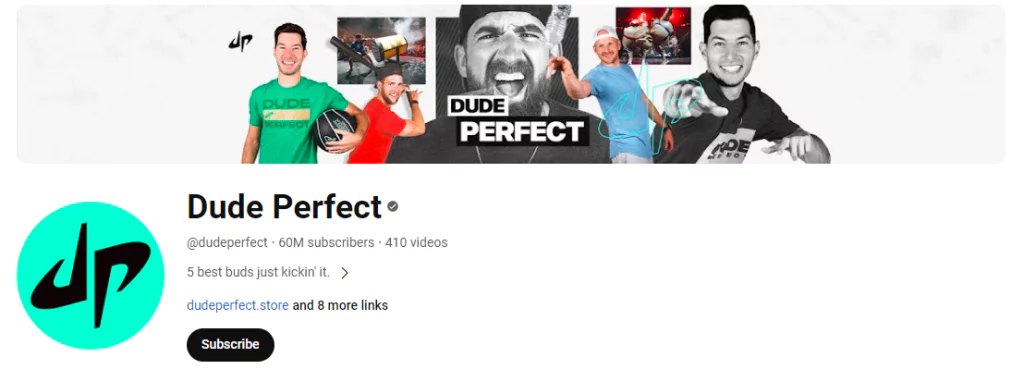 Dude Perfect 유튜브 인플루언서