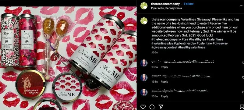 rozdanie na Instagramie