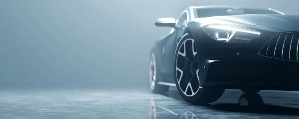 高級車 |簡単アフィリエイト Luxury sports car shot from a low angle