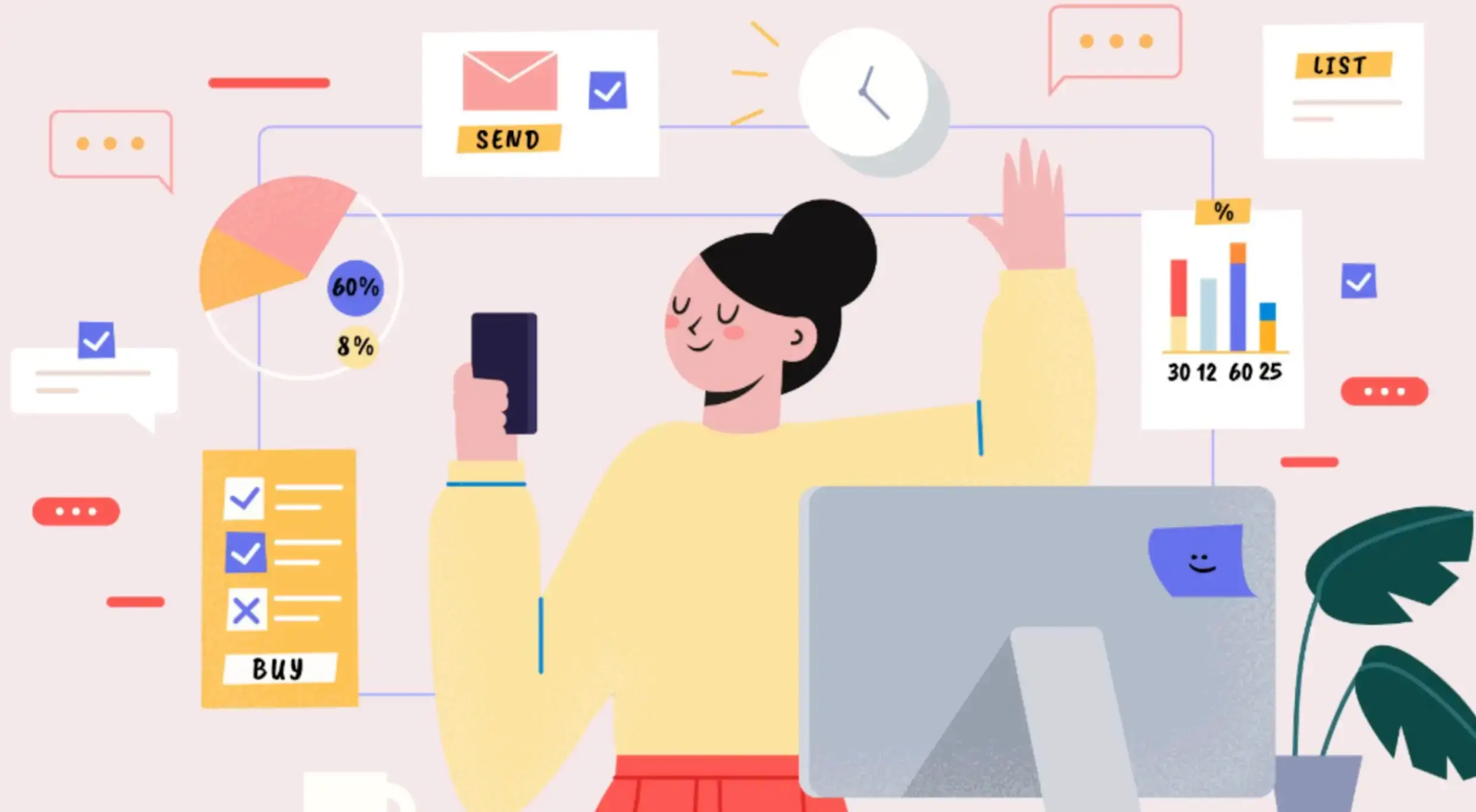 funcionário-produtivo-de-ilustração