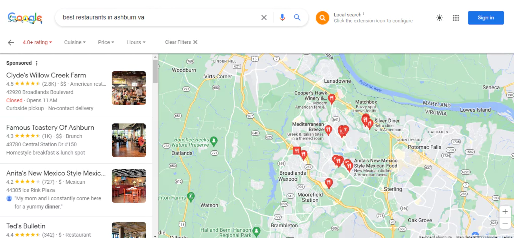 peringkat seo lokal