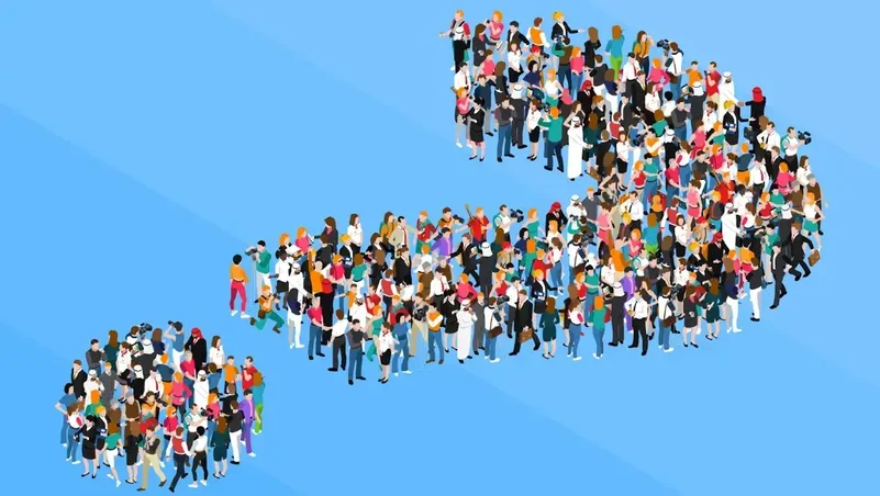 menschliches Fragezeichen