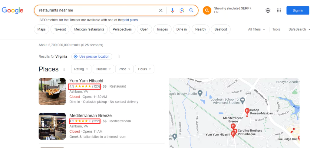 ulasan google membantu dalam seo lokal