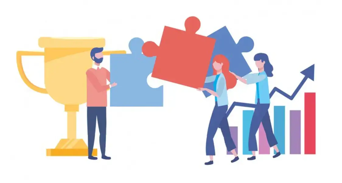 ilustracja-praca zespołowa-wygrywa