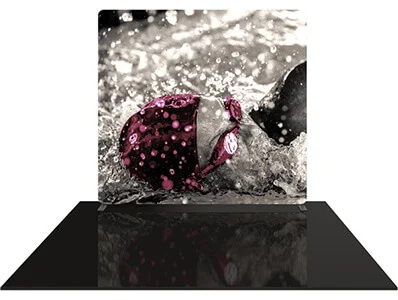 8 英尺直織物後牆