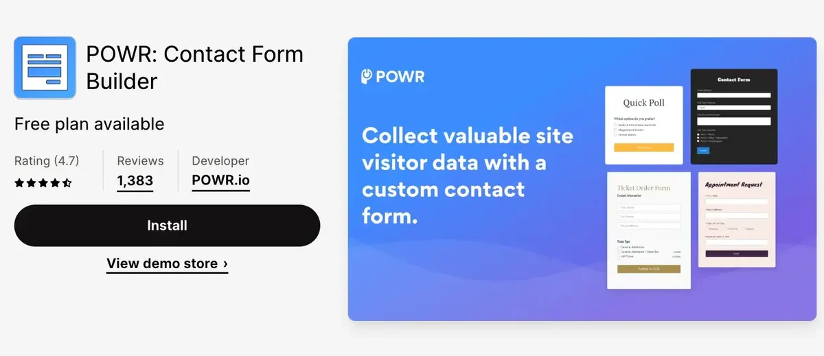 formulaire-de-contact-powr-sur-shopify