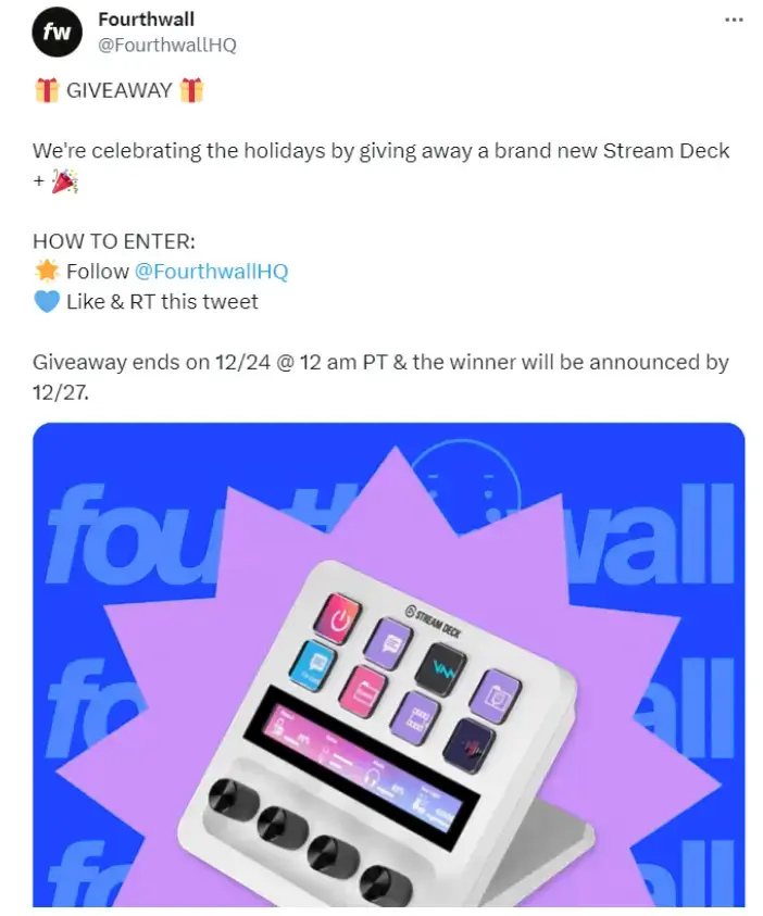 exemplo de oferta de mídia social