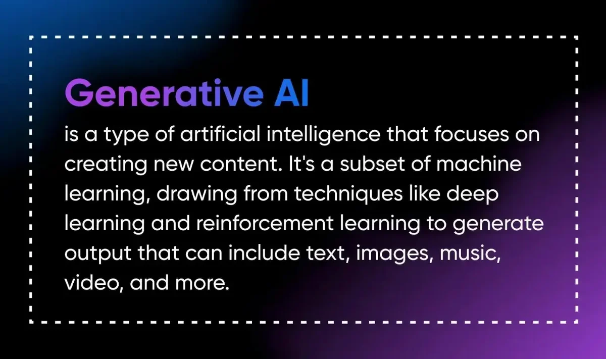 definição de IA generativa