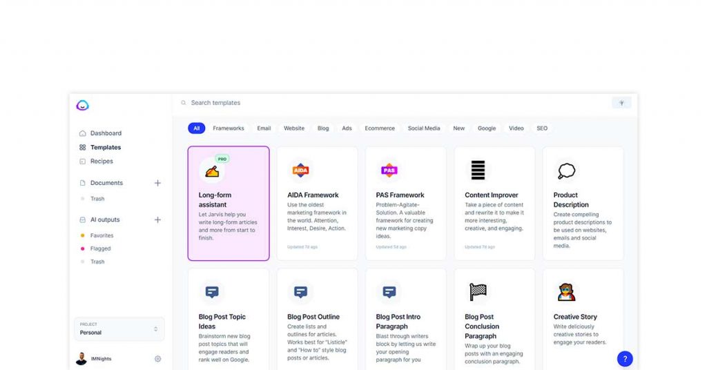 جاسبر AI لتوليد المحتوى الآلي