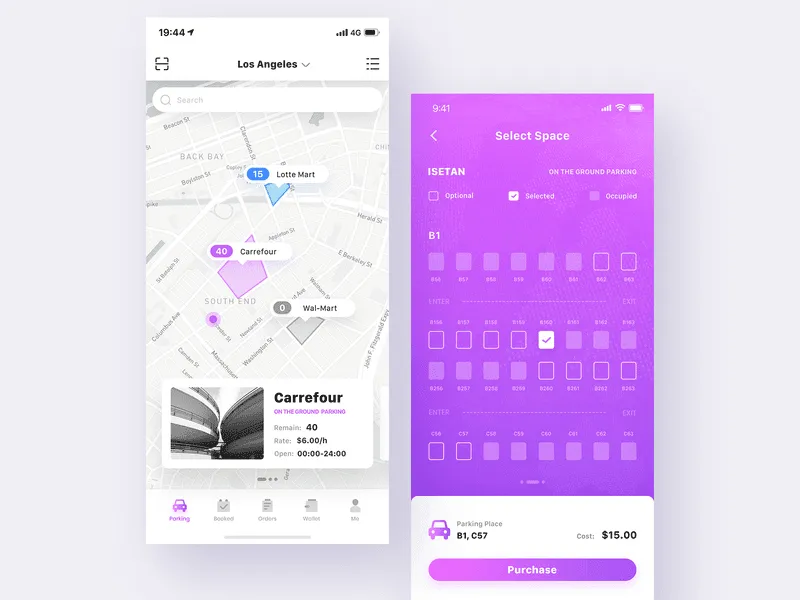 停车场应用程序地图