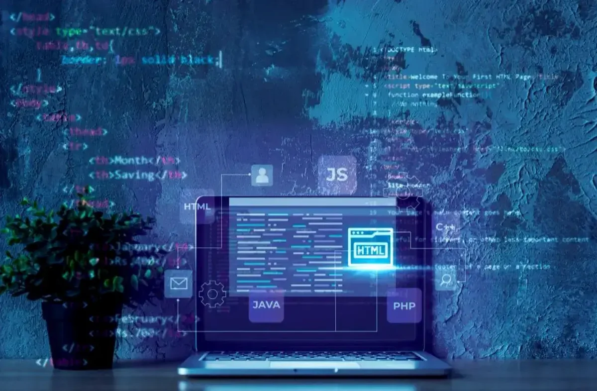 ilustração de código-fonte-javascript-e-php