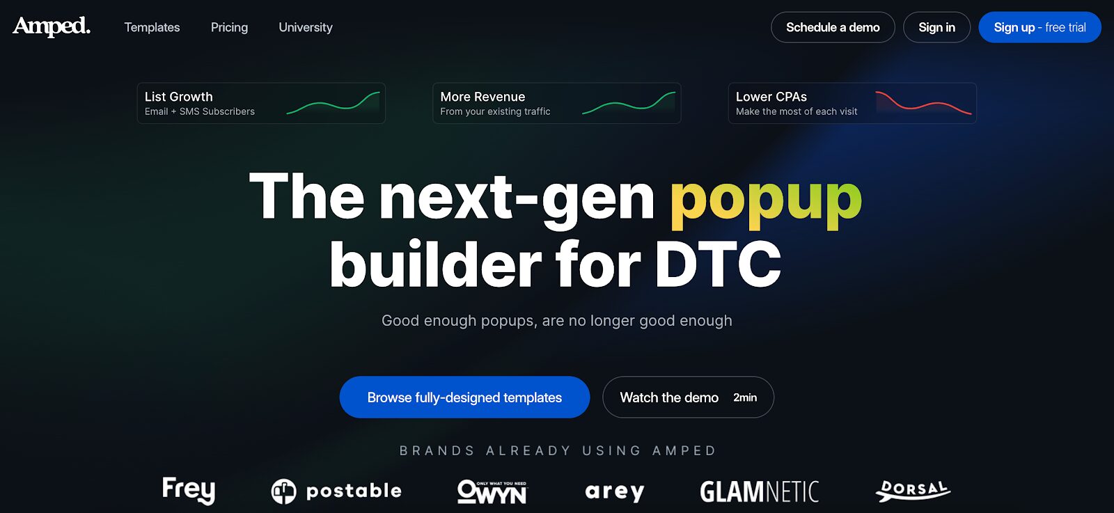Amped は Getsitecontrol の優れた代替品です
