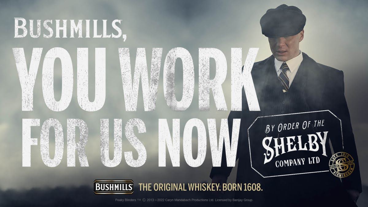Bushmills s'associe à Netflix pour promouvoir son whisky avec un objet qui tue