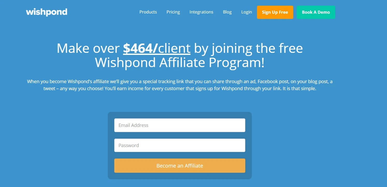 Wishpond-랜딩 페이지 (1) | 쉬운 제휴 The Wishpond affiliate landing page