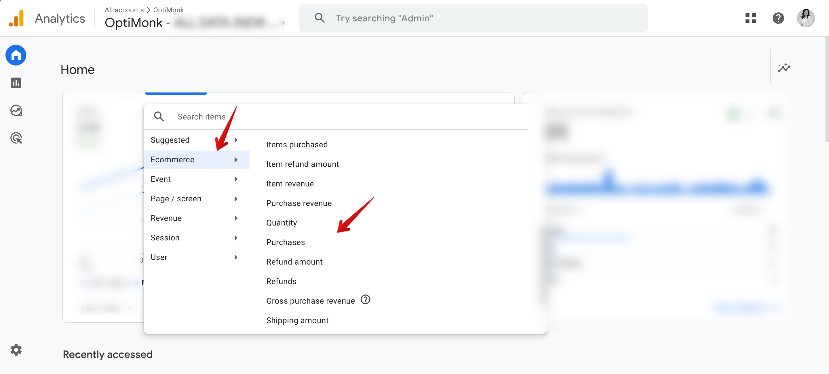 Statistiken zur E-Commerce-Conversion-Rate in Google Analytics
