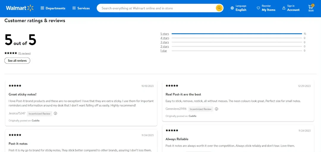 Walmart-Kundenbewertungen-und-Rezensionen