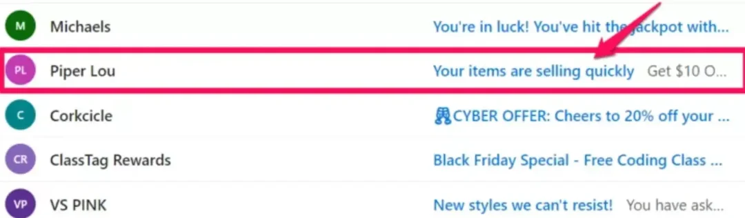 convertendo linhas de assunto