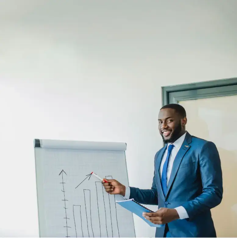 pengusaha-dengan-grafik