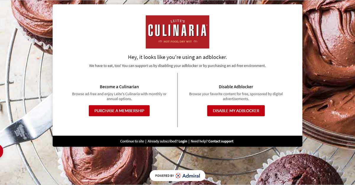 LeiteCulinaria paywall CTA per l'offerta di abbonamento digitale