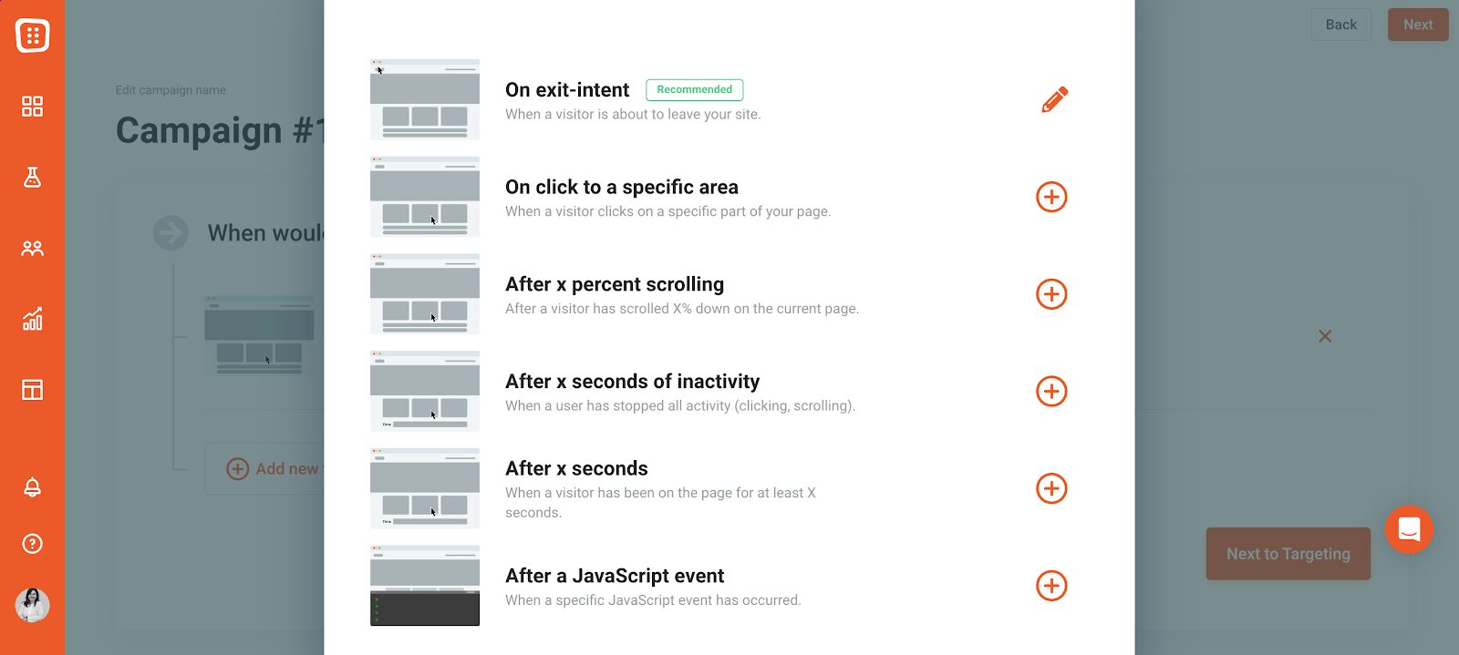 如何使用 OptiMonk 建立潛在客戶捕獲彈出窗口