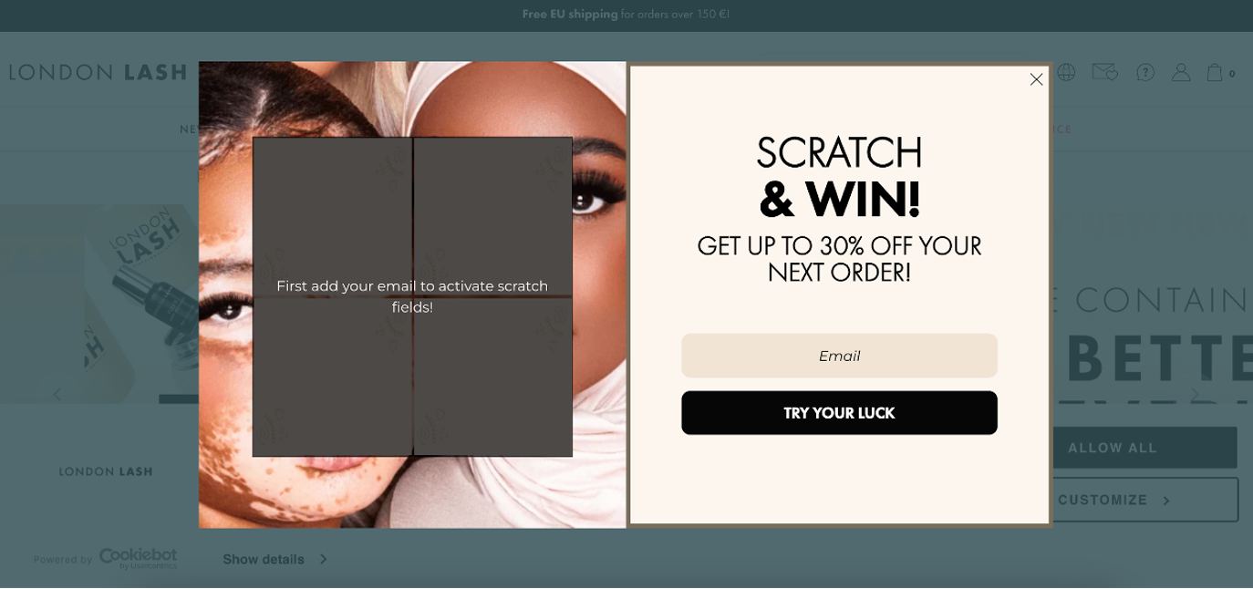 London Lash 的游戏化示例