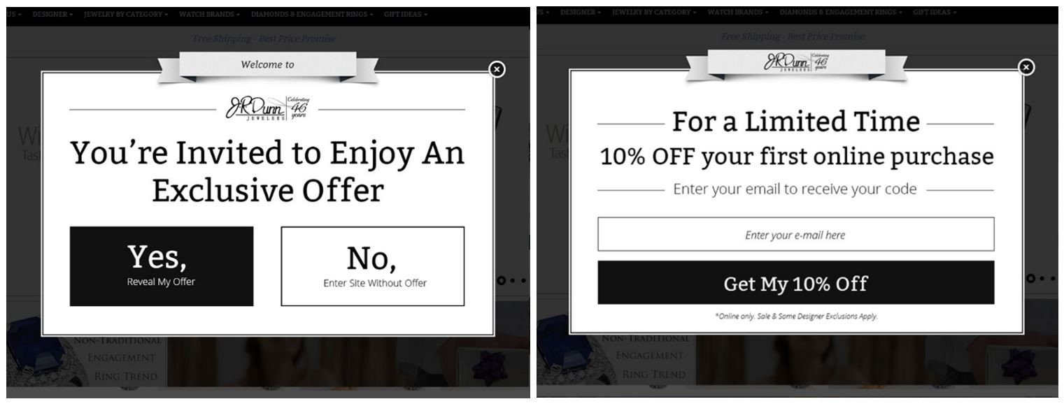 مثال على نموذج منبثق متعدد الخطوات