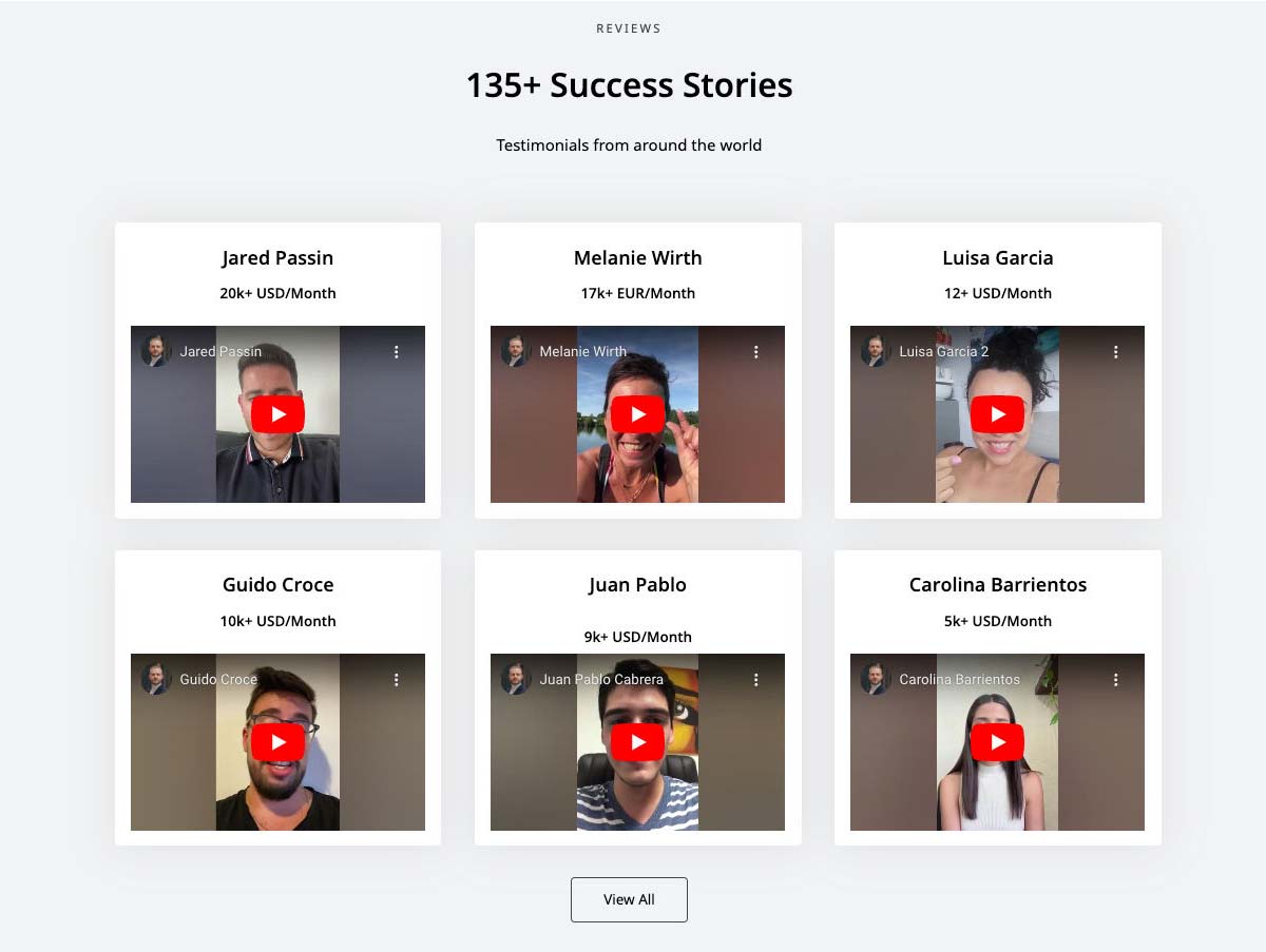 مثال من ماركوس دونك. إنه يثبت أن مقاطع الفيديو هي واحدة من أقوى الشهادات.