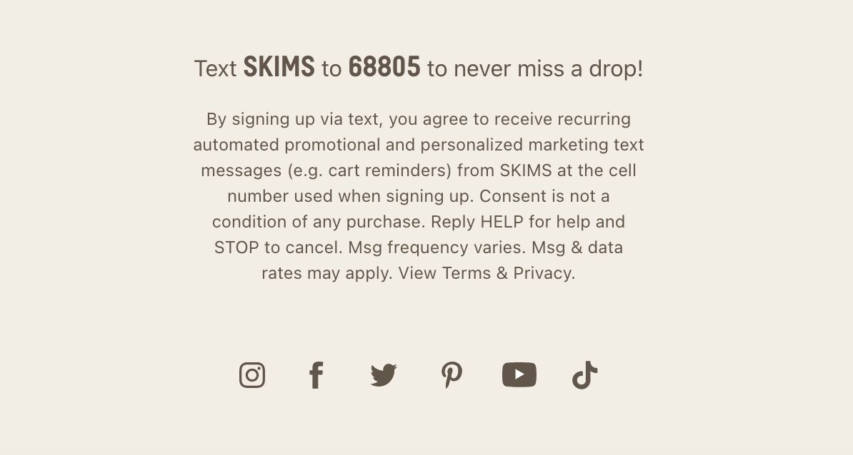 يمكن أن يؤدي الاشتراك في الكلمات الرئيسية إلى تشجيع المستخدمين على الاشتراك عبر الرسائل النصية.