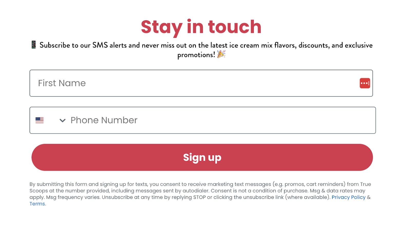 قم بتشغيل حملات رسائل نصية قصيرة حصرية وسلط الضوء على سبب استفادة المستخدم من تلقي رسائل نصية قصيرة من عملك.