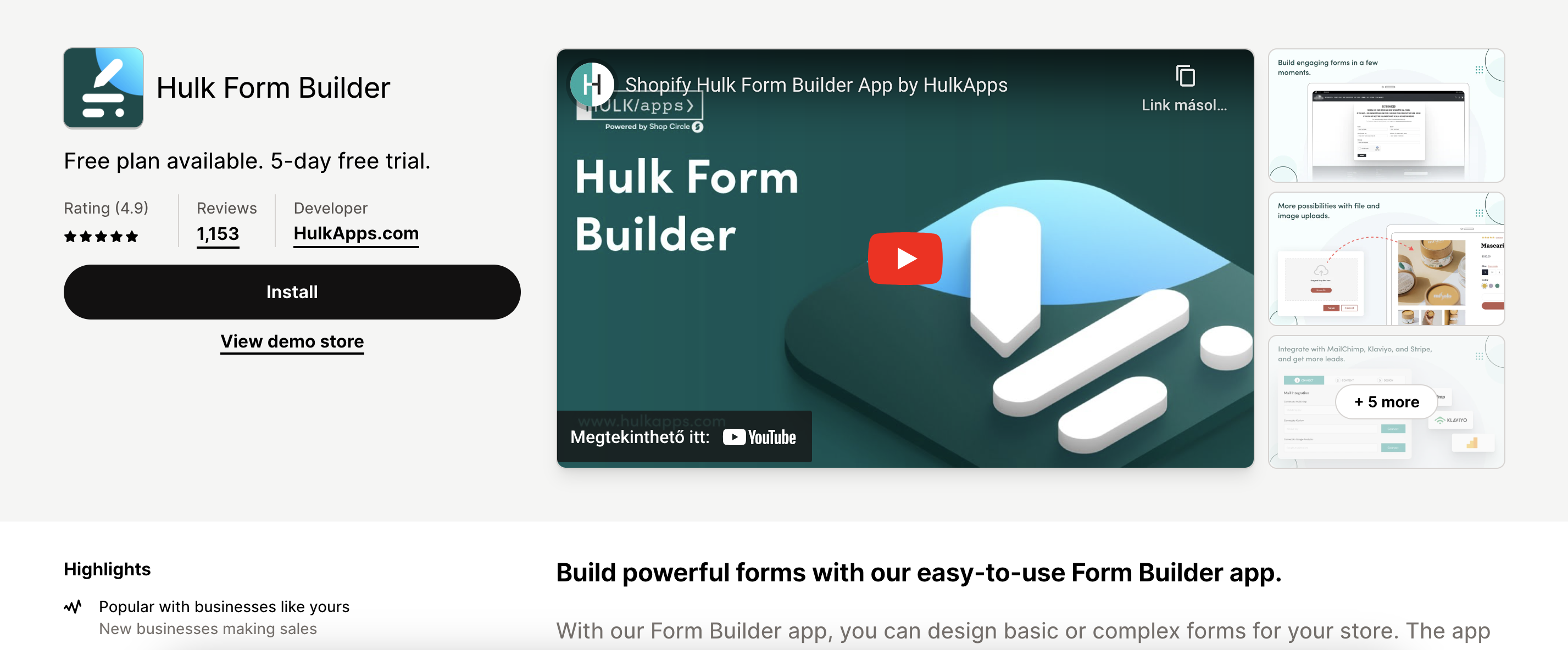 Hulk Form Builder na app store