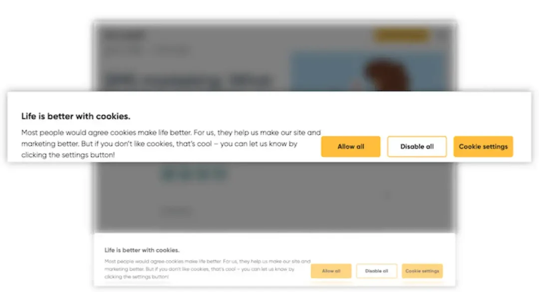 baner dotyczący zgody na pliki cookie