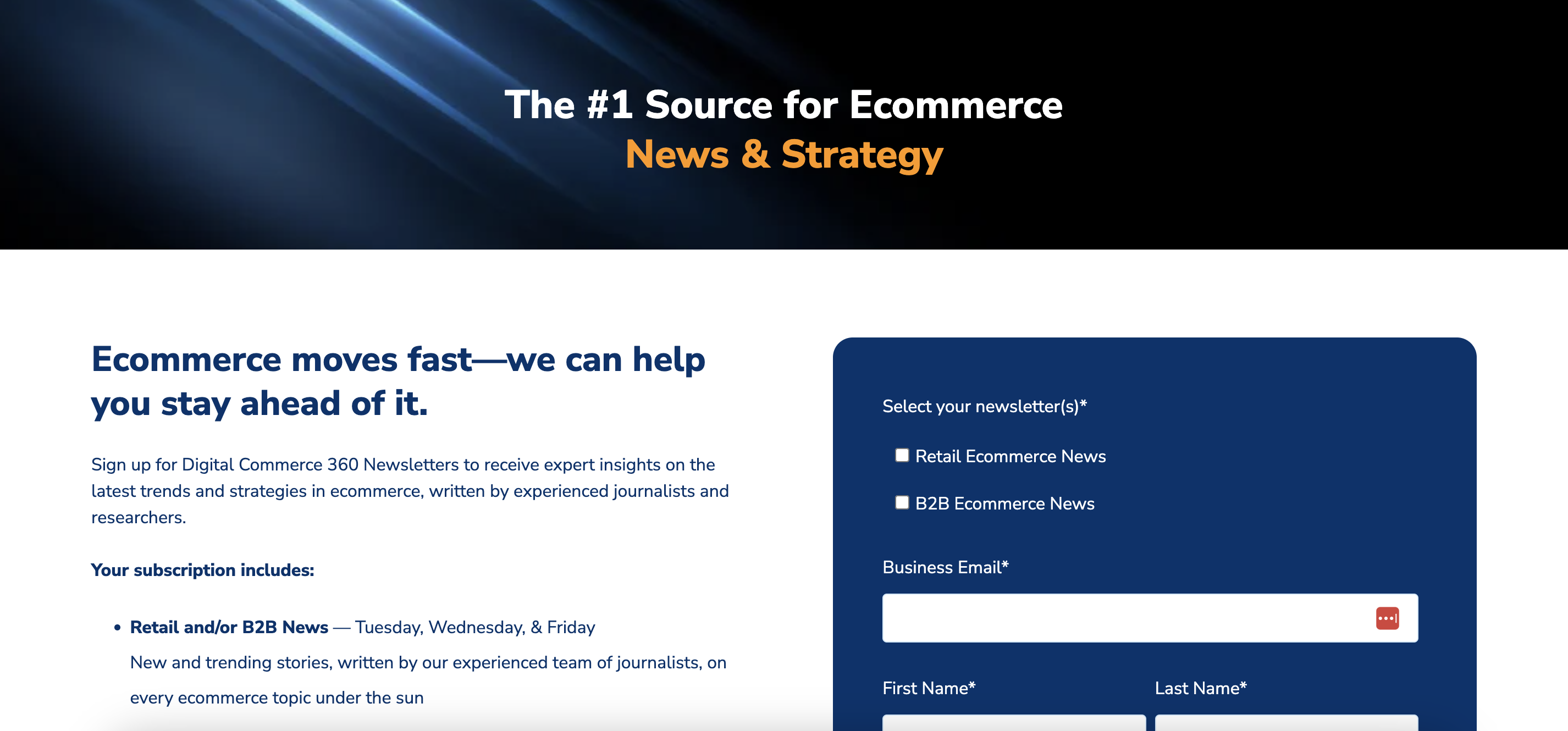 Digital Commerce 360: En son e-ticaret trendleri ve hikayeleriyle güncel kalın.