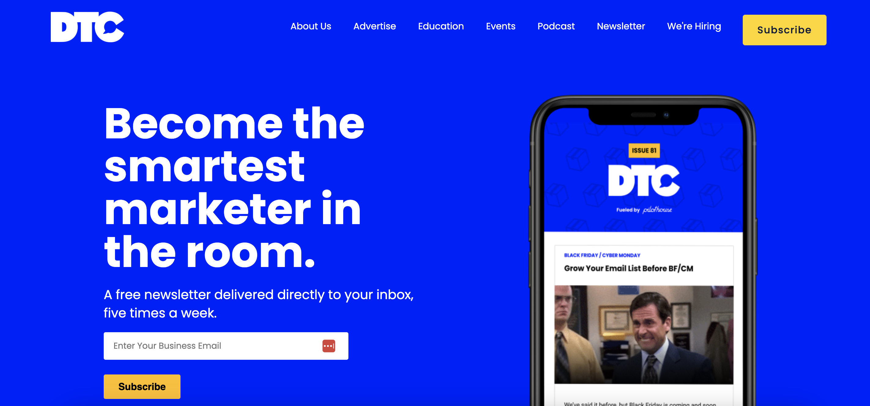 Diğer e-ticaret bültenleri gibi DTC Bülteni de web perakendecilerinin güncel kalmasına yardımcı olur.