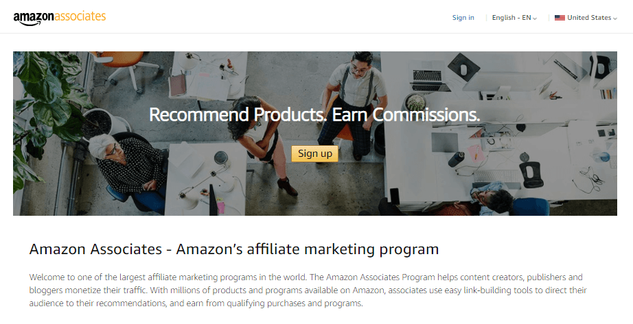 współpracownicy amazon | Łatwy partner The Amazon Associates homepage.