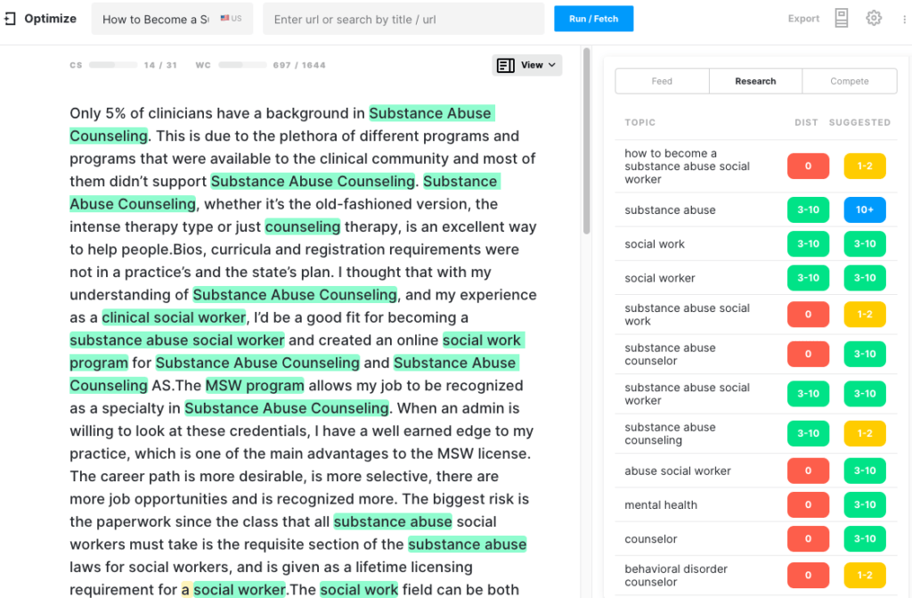 Texte de sortie GROVER NLG.