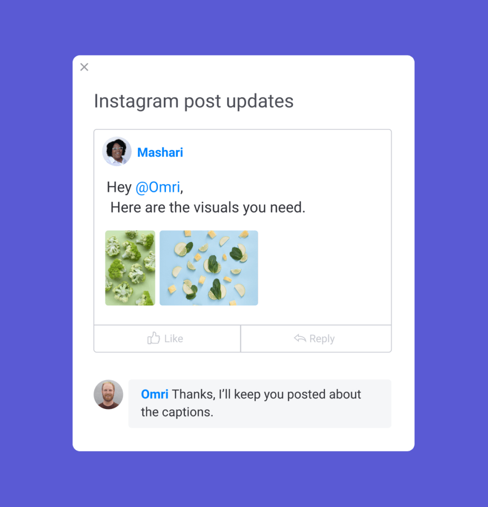 monday.com 업데이트 스크린샷