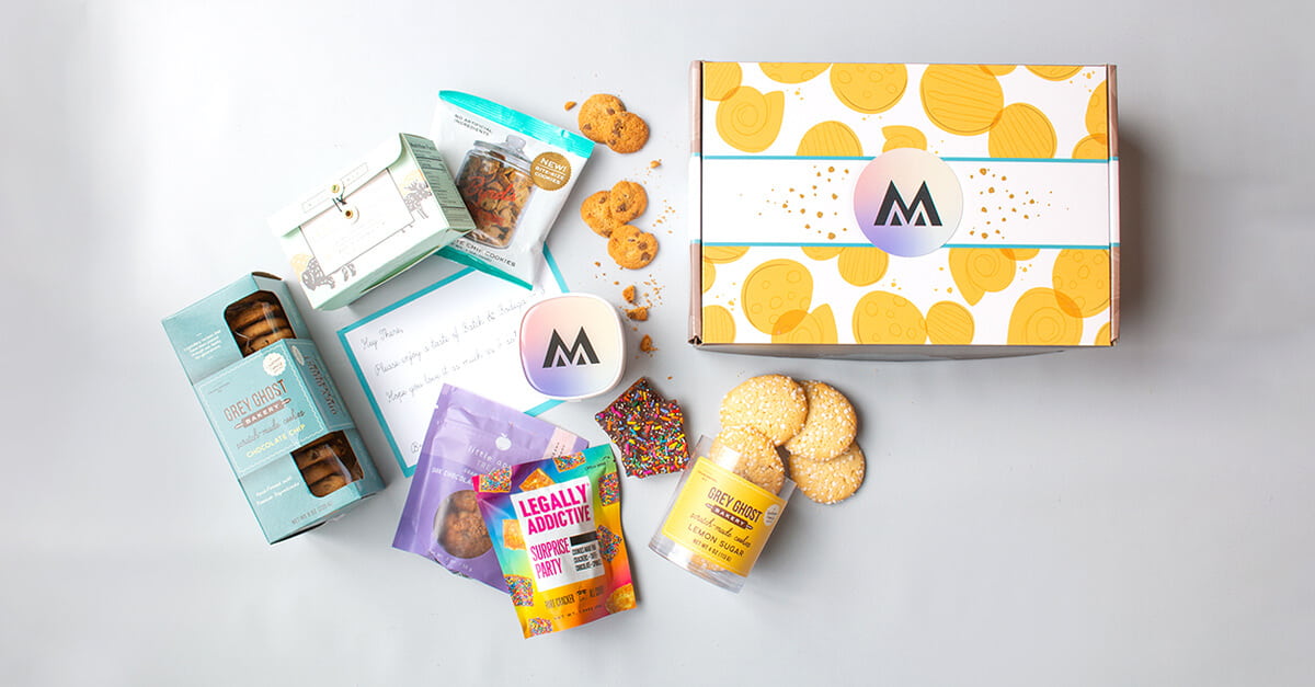 Cesta de biscoitos para empresas