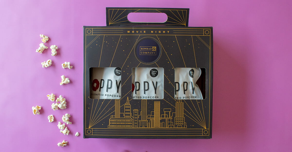 Presente de pipoca em lote e Bodega